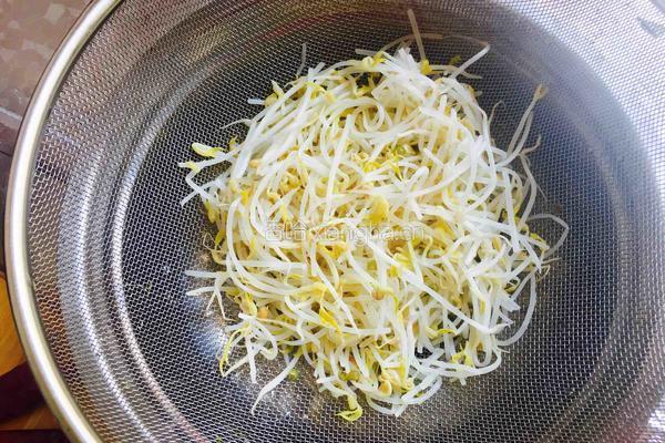 凉拌黄瓜绿豆芽的做法图解4