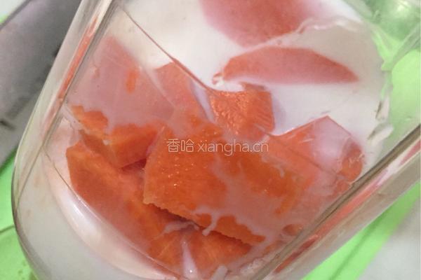 胡萝卜牛奶花卷的做法图解3
