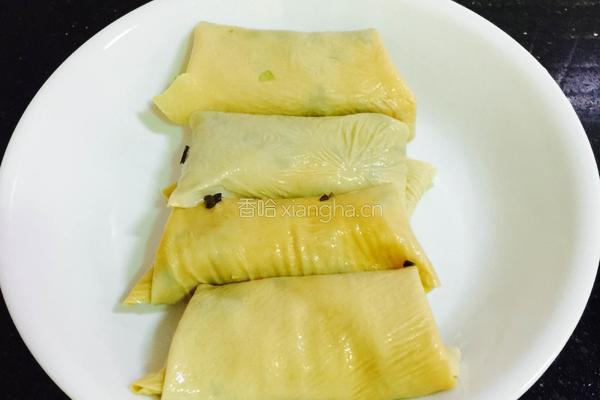 豆香腐皮卷的做法图解15