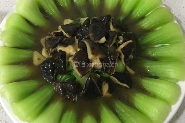 香菇油菜的做法图解7