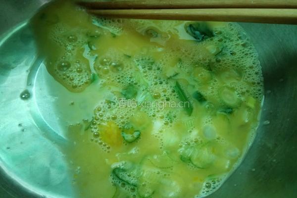 老屋私房菜鸡蛋炒大葱的做法图解2