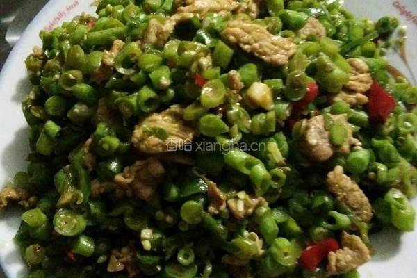 豆角炒肉的做法图解7