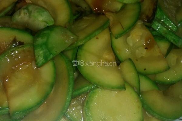 蚝油炒嫩瓜的做法图解5