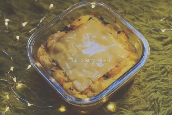 榴莲芝士焗吐司的做法图解8