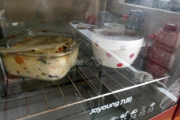 榴莲芝士焗吐司的做法图解7