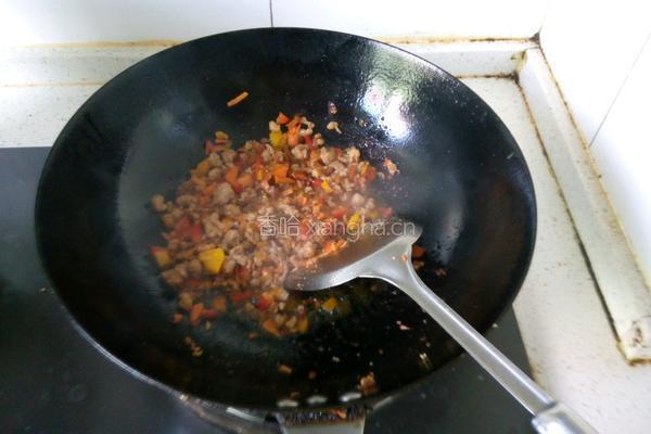 肉末粉丝娃娃菜的做法图解4