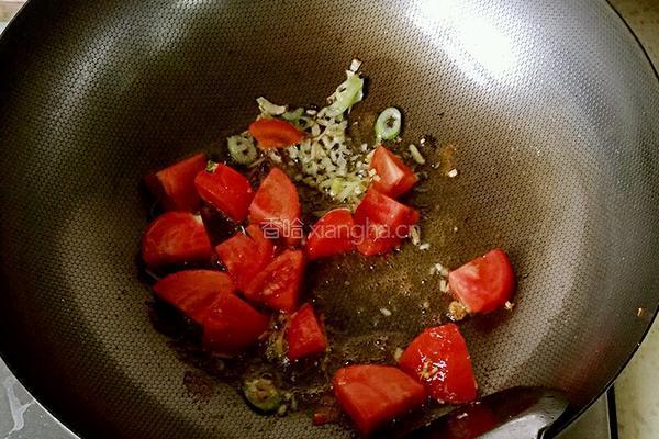 西红柿炒花菜的做法图解6
