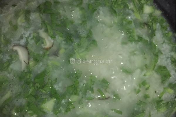 菜粥的做法图解4