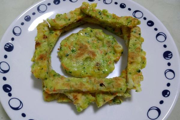 辅食鲜虾蔬菜饼的做法图解9