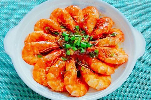 番茄酱焖对虾的做法图解7