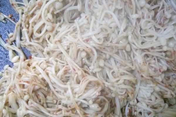 香煎金针菇的做法图解4
