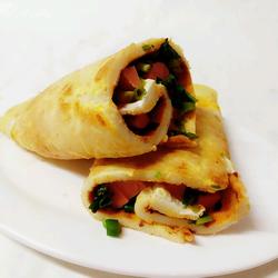 火腿鸡蛋饼的做法[图]