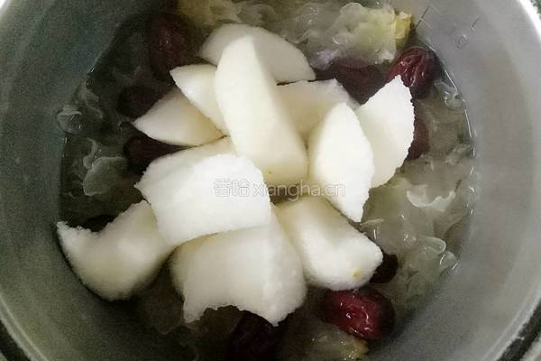 红枣银耳雪梨汤的做法图解6