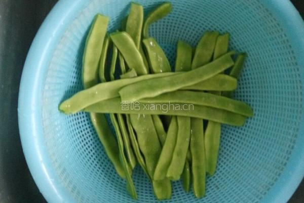 清炒豆角的做法图解2