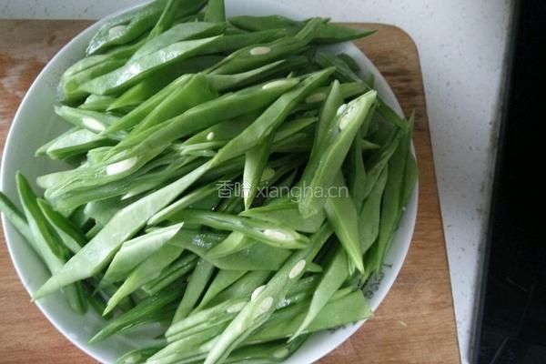 清炒豆角的做法图解3