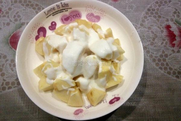 苹果酸奶沙拉的做法图解4