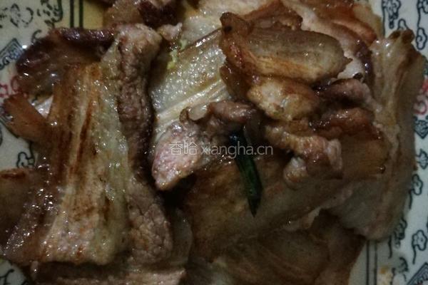 蒜苗豆豉回锅肉的做法图解4