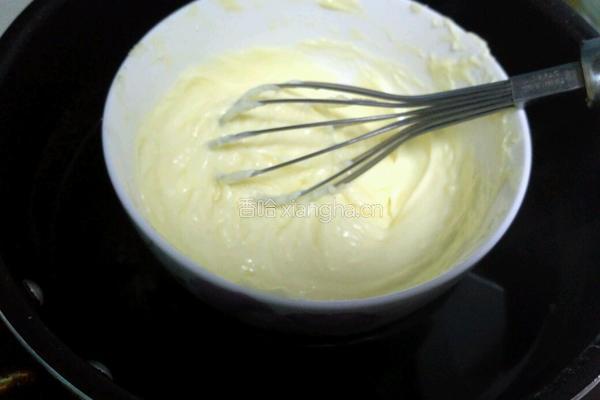 樱花乳酪蛋糕(戚风底)的做法图解5