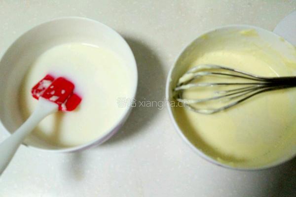 樱花乳酪蛋糕(戚风底)的做法图解6