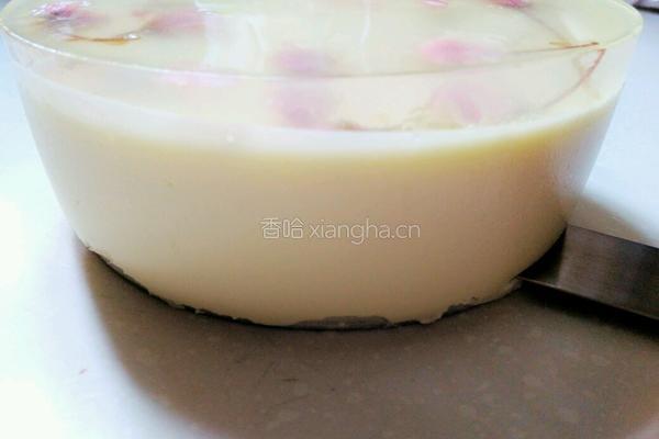樱花乳酪蛋糕(戚风底)的做法图解12