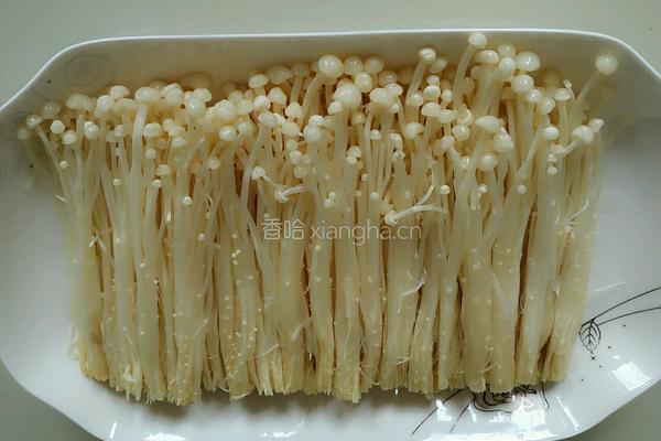 肉末金针菇的做法图解1