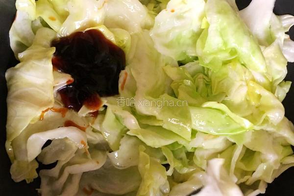 蚝油手撕包菜的做法图解5