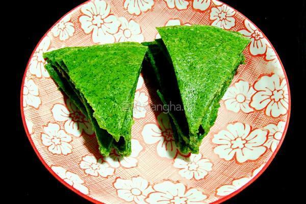 菠菜肉松饼的做法图解8