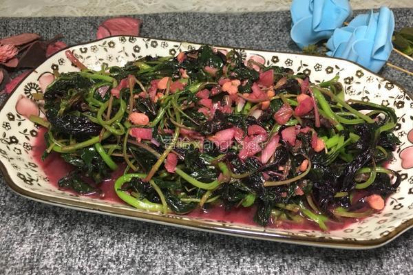 豆酱紫苋菜的做法图解9