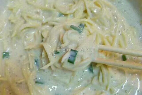 土豆丝鸡蛋煎饼的做法图解5