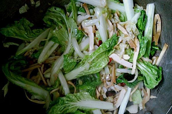 小青菜炒豆腐干的做法图解9