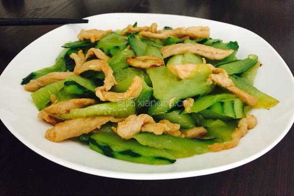 肉片炒青瓜的做法图解7