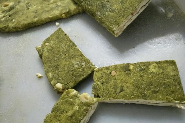 抹茶牛轧糖的做法图解5