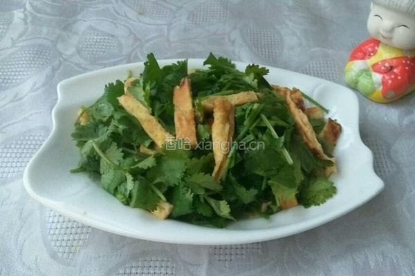 香菜拌鸡蛋的做法图解9