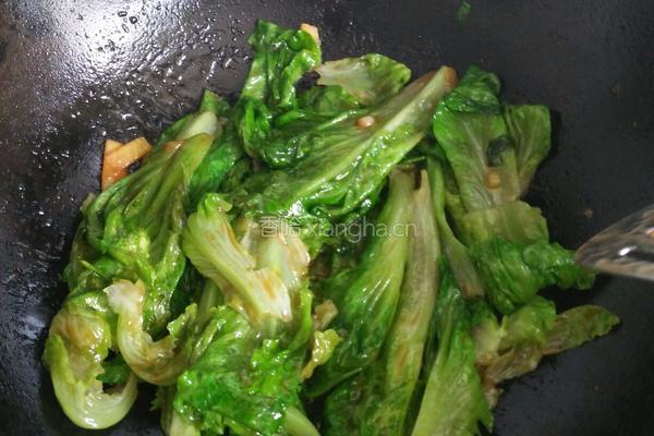 蚝油生菜的做法图解6