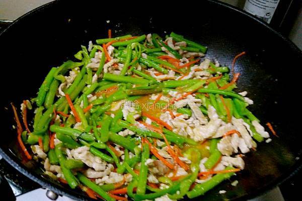 苋菜杆子炒肉的做法图解19