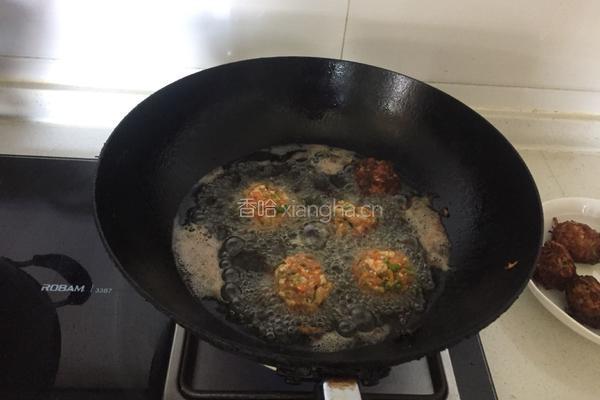 肉馅菜团子的做法图解8
