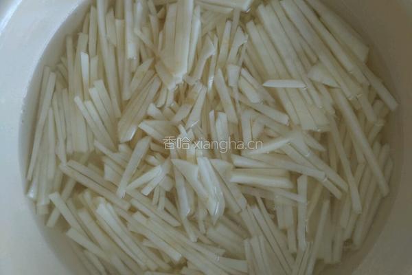 胡麻油炒三丝的做法图解2