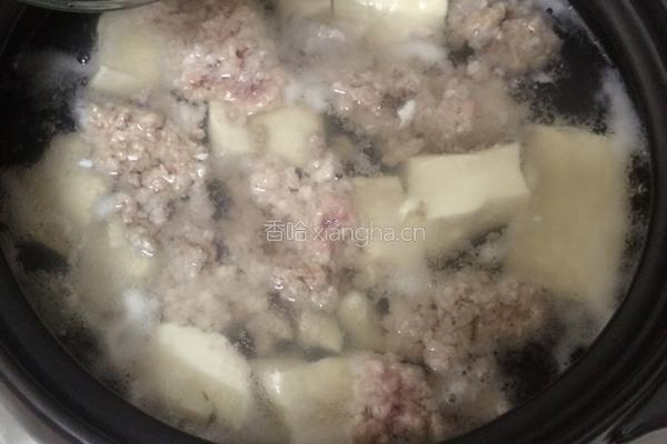 肉末豆腐汤的做法图解4