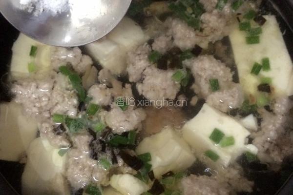 肉末豆腐汤的做法图解6