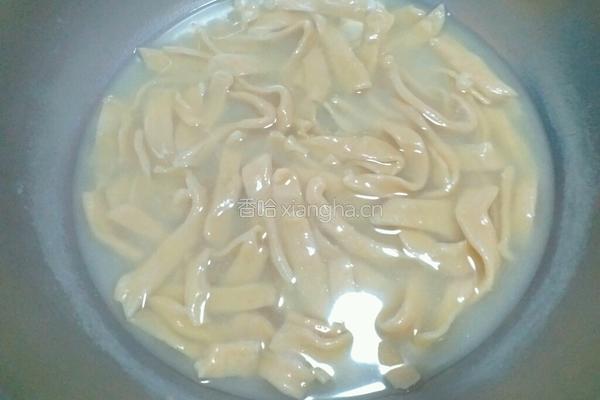 蒜苔肉丁打卤面的做法图解7