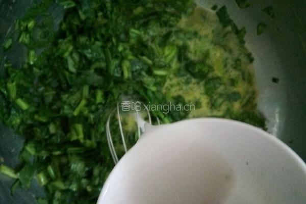 菠菜鸡蛋糕的做法图解5