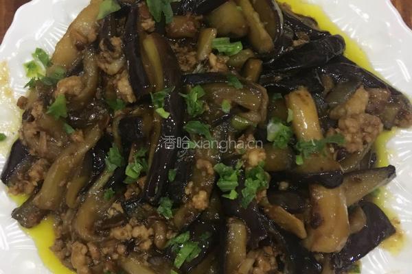 油闷肉末茄子的做法图解9