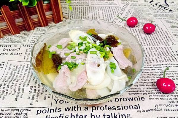 酸菜苦笋肉片汤的做法图解11