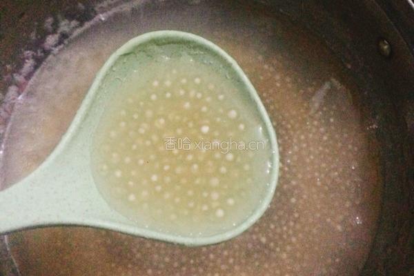红豆西米露的做法图解3