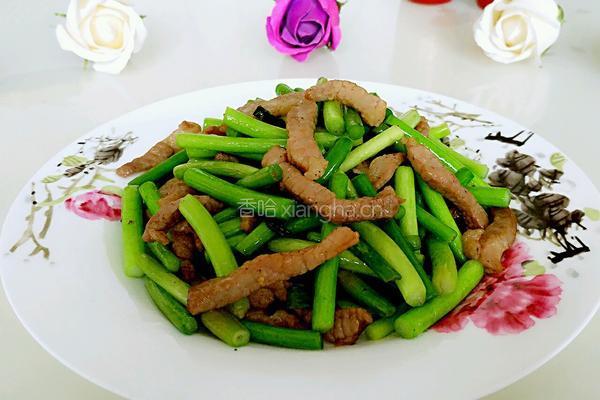 蒜苔肉条