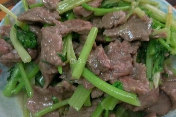 芹菜炒牛肉的做法图解6