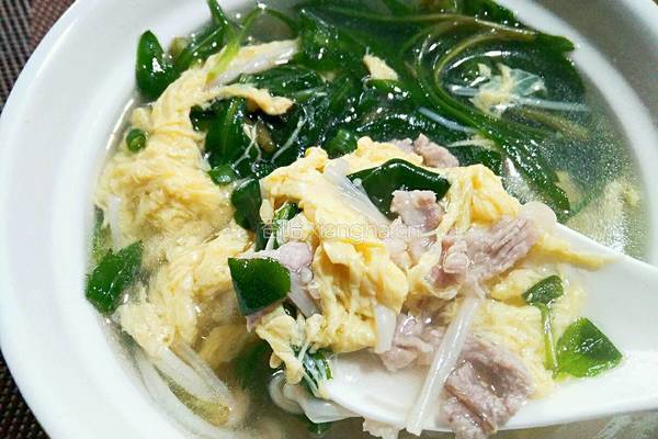 马兰头肉丝鸡蛋汤的做法图解11