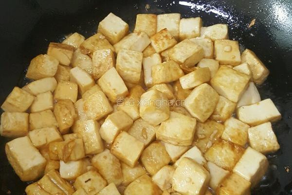 葱白炒豆腐的做法图解3