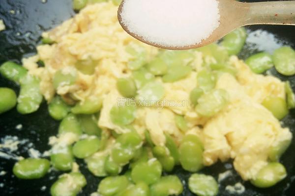 蚕豆米炒鸡蛋的做法图解6
