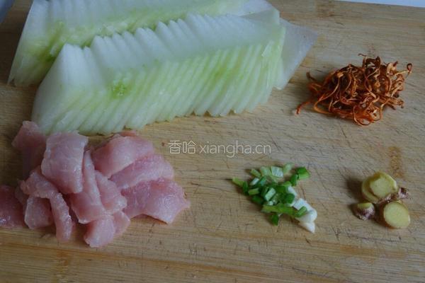 虫草花冬瓜肉片汤的做法图解2